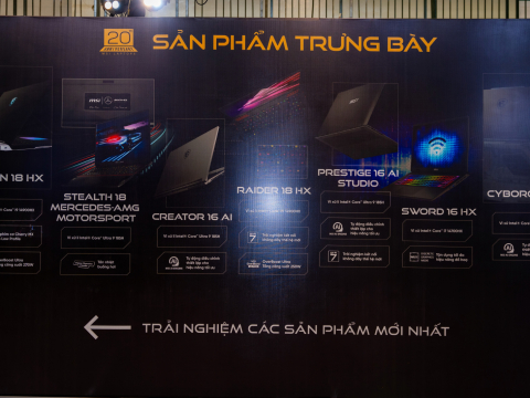 KỸ NIỆM 20 NĂM - LAPTOP MSI