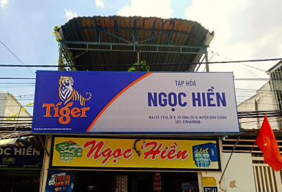 LẮP ĐẶT BẢNG HIỆU TIGER BEER